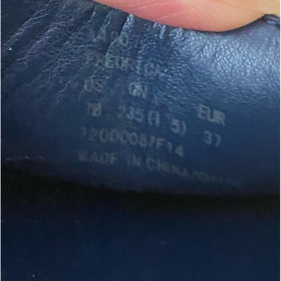 Coach Fredrica Nubuck Navy Blue Suede Flat Loafer SZ 7 - Picture 10 of 11